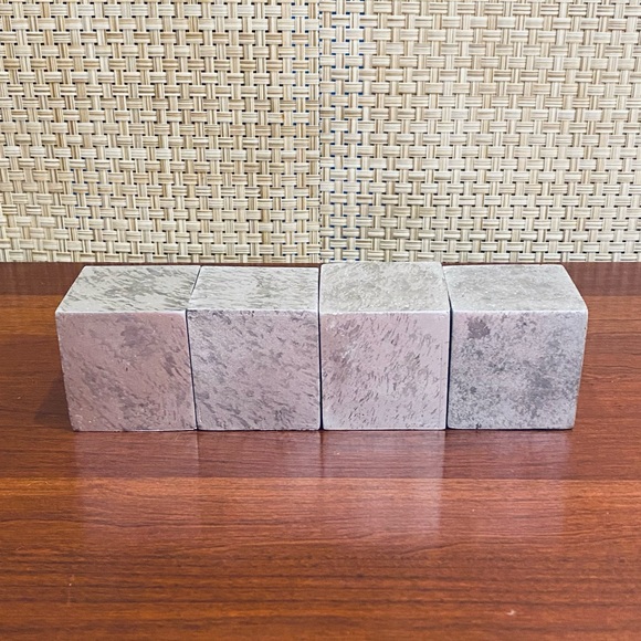 🎄NIB NOEL Vintage Style Silver Tabletop Decor Blocks - Picture 5 of 7